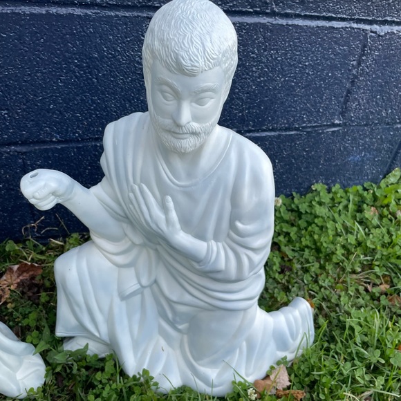 Vintage XL Nativity 21” Ceramic Molds Joseph, Mary & Baby Jesus - Picture 6 of 11